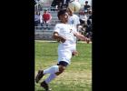 Cesar Rodriguez corrals the ball, settling it off the chest versus Heritage Hall. Cesar Rodriguez