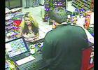 A woman the Sheriff’s Office would like to identify is shown making purchases, allegedly with a stolen debit card, at the Fast Lane convenience store in Weatherford.

