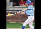 Natalie Kinder connects with the ball for a hit versus Sentinel. Article Image Alt Text