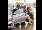 Rain brings wrecks